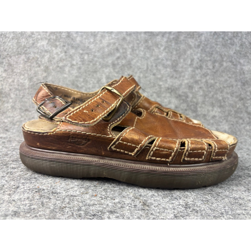 Dr. Martens 8344 Sandals Womens 7 Leather Made in England Vintage Fisherman - Picture 5 of 9
